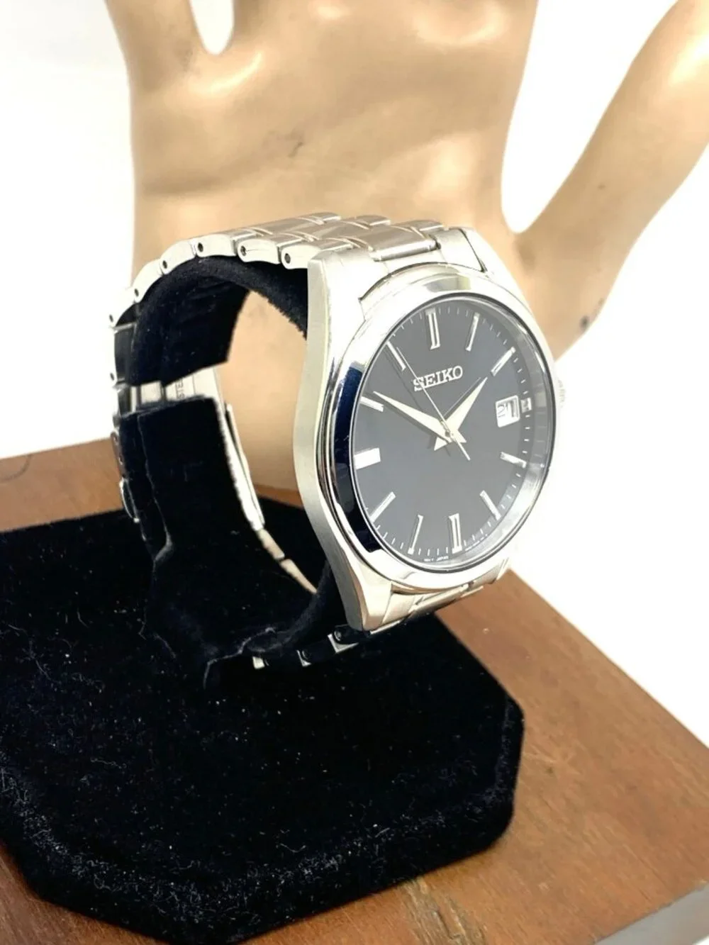 Seiko Men's Watch SUR309 Quartz Blue Dial Date Silver Stainless Steel 40mm